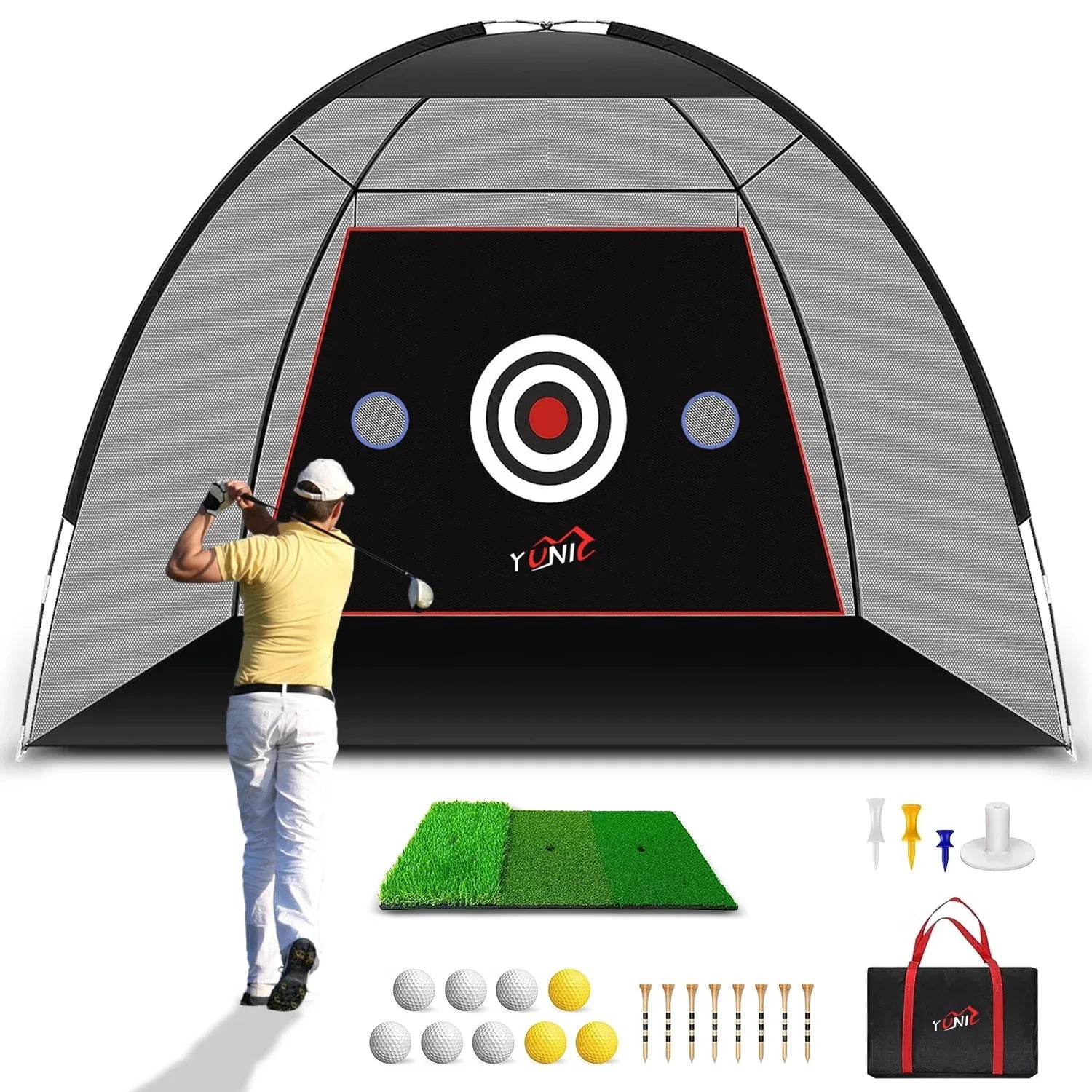 Golf Practice Net - Tent Style (10ft x 7ft) - BIG FRENCHIES