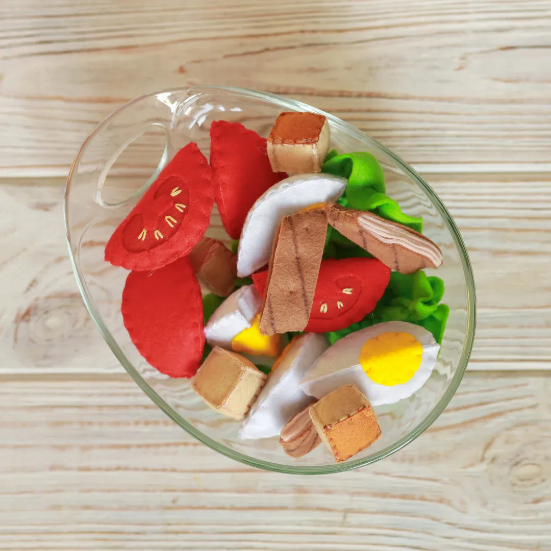 Egg quarter, felt play food - BIG FRENCHIES