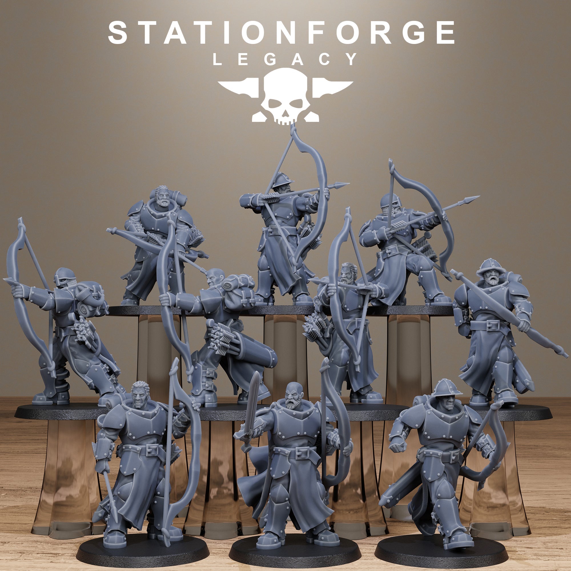 3D Printed Solaris Archers by Stationforge Miniatures