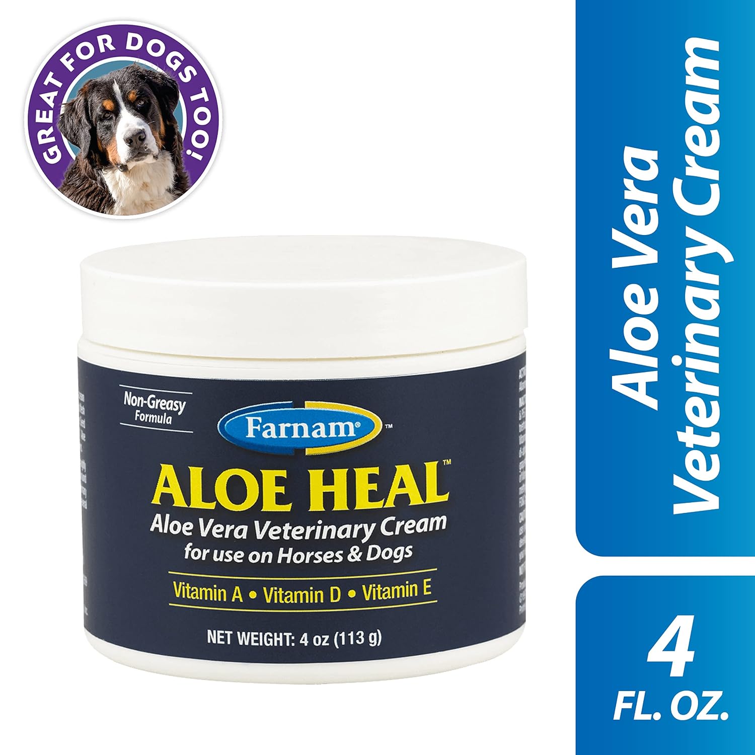 Farnam Aloe Heal Veterinary Horses Dogs Cream 4 oz. 2-Pack