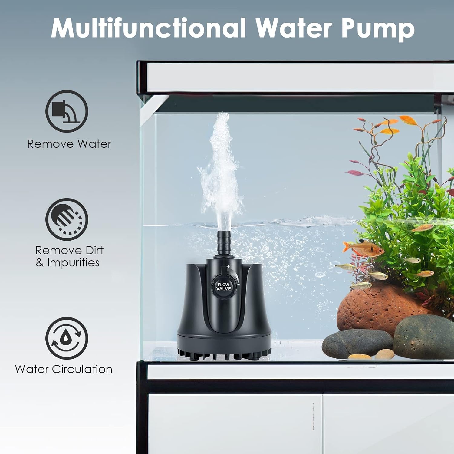 Aquarium Water Pump with Adjustable Switch - BIG FRENCHIES