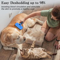 Swihauk Self Cleaning Slicker Brush Skin Friendly Deshedding Grooming Tool For Dogs Cats Suitable For Shedding Haired Pe