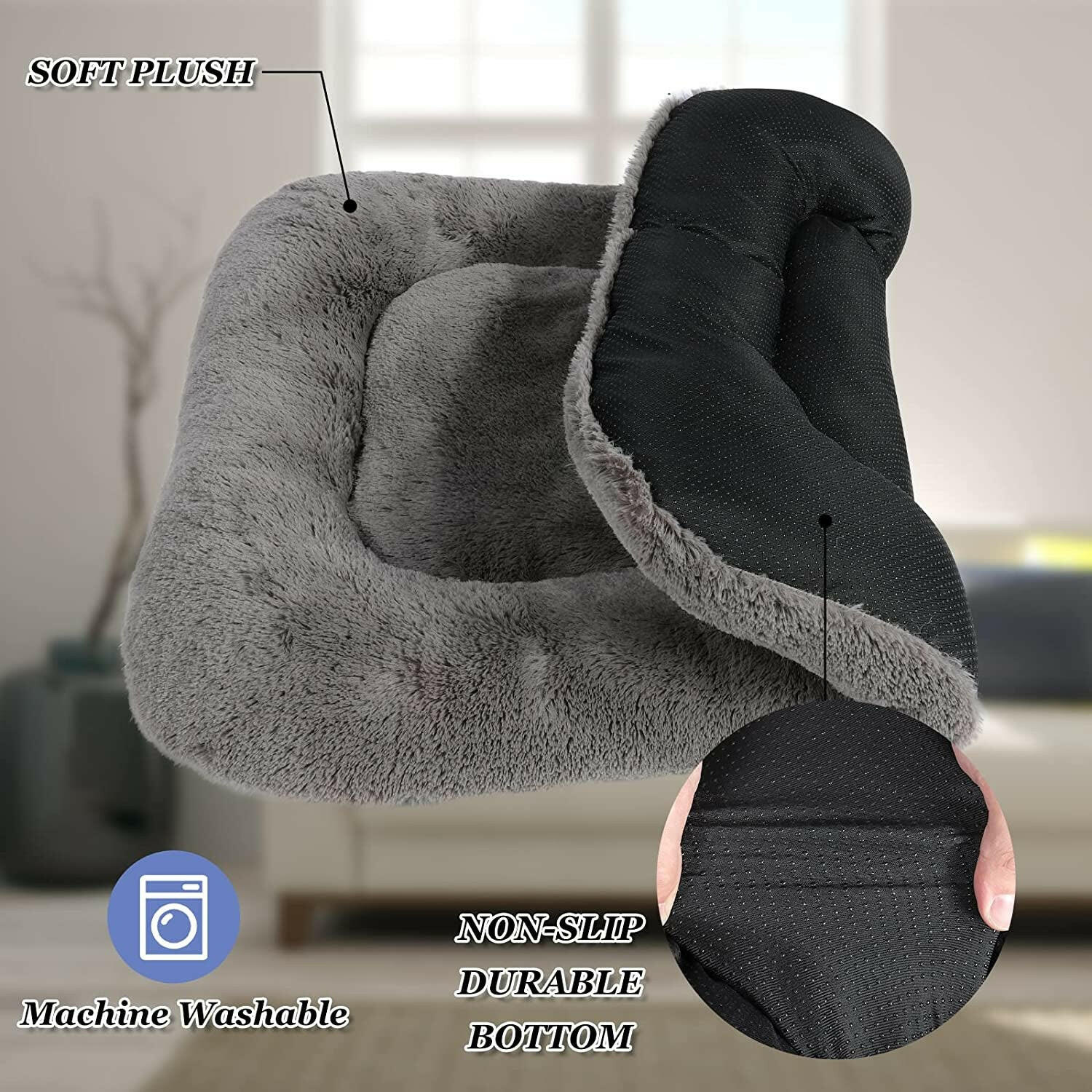 Large Dog Beds for Anxiety - Easy to Clean & Comforting - BIG FRENCHIES