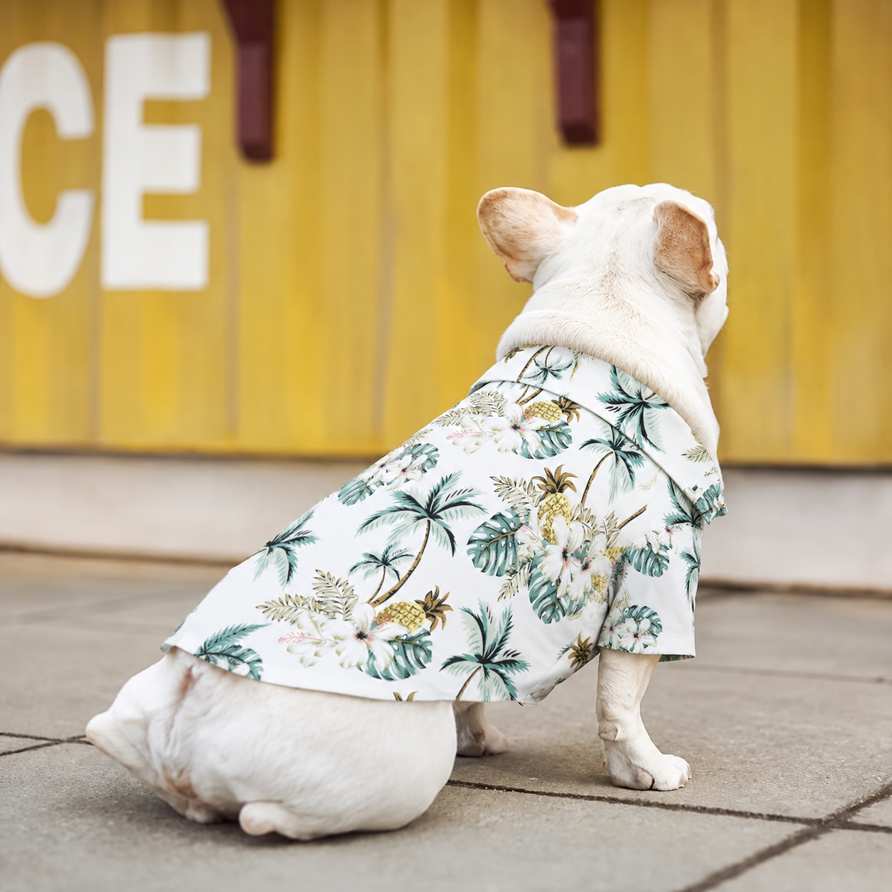 Tropical Floral Beach Hawaii Dog Shirt