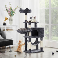 Ultimate 55" Dark Gray Cat Tree Tower - The Perfect Playground for Your Feline Friends! - BIG FRENCHIES