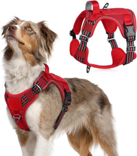 No Pull Tactical Dog Harness Molle Vest Adjustable Medium Large Dogs