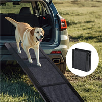 Dog Ramp For Car 71 Long & 19.3 Wide Portable Dog Ramps For Large Dogs With Non-Slip Rug Surface Dog Car Ramp For SUV Ca