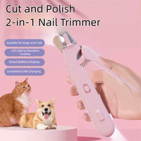 2 In 1 Pet Nail Clippers With Led Light Dog Cat Special Blood Line Scissors Multifunction Animals Paw Nail Trimmer Pet S