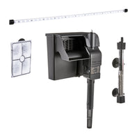 Glass 29 Gallon Aquarium Starter Kit, Black, 30.2''L X 12.44''W X 21.18''H - BIG FRENCHIES