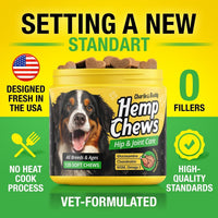 Dog Joint Supplement Glucosamine Chondroitin MSM Omega 3 Chews 120Ct
