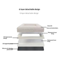 High-end Dog Bed With Memory Foam Waterproof And Removable For Washing