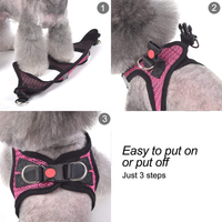 Breathable Puppy Cat Dog Vest Harnesses For Small Medium Dogs