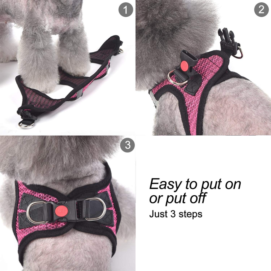 Breathable Puppy Cat Dog Vest Harnesses For Small Medium Dogs