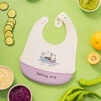 Baby Waterproof And Stain-resistant Food-grade Silicone Bib