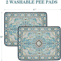 Qeils Washable Pee Pads For Dogs, 2 Pack Reusable Puppy Pads 36x41 Super Absorbent Leakproof Dog Training Pads, Non-Slip