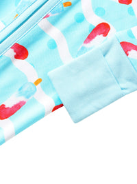 PoshTOT Ice Cream Bamboo Baby Convertible Zippy Romper