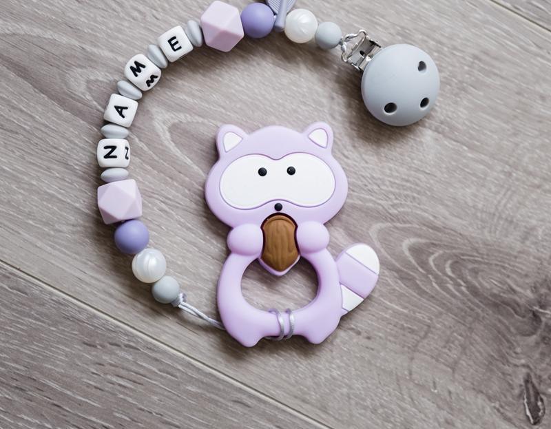 Silicone Baby Teether Toddler Toy, Stroller Accessories For Pacifier Chain Owl Food Grade Toys Baby Teether - BIG FRENCHIES
