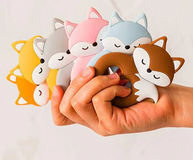 New Sets Baby Silicone Teether Rodent Silicone Animal Fox Teeth Chew Children Goods - BIG FRENCHIES