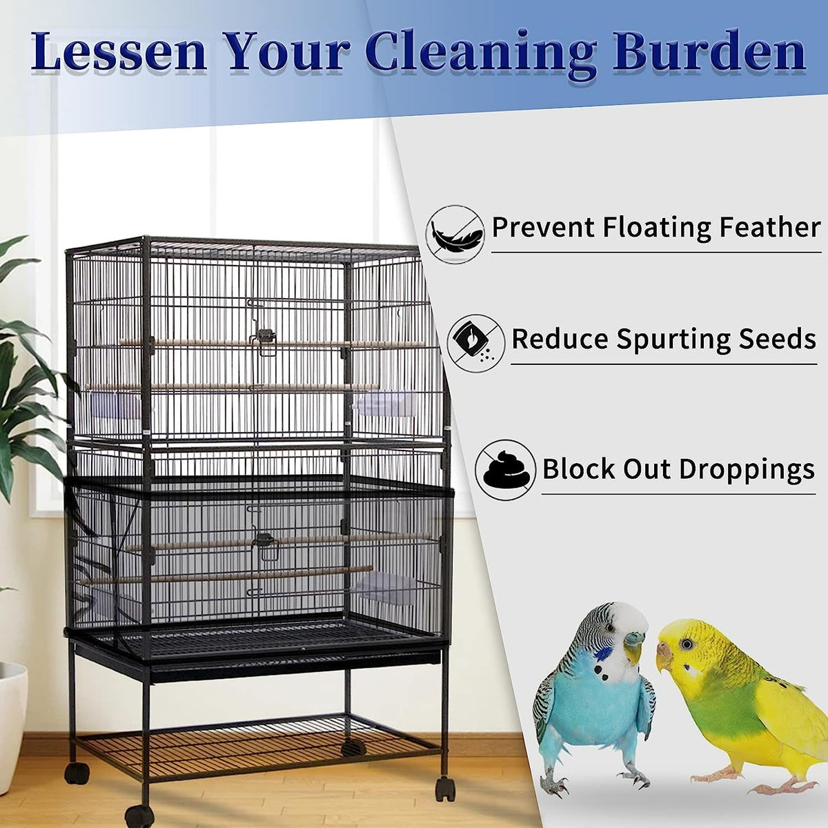 Bird Cage Cover,Tidys & Seed Catchers - BIG FRENCHIES