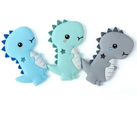 Dinosaur Baby Teether Animal Silicone Beads Chew Charms Food Grade Silicone Teether Bead Toy Gift For Baby and Kids - BIG FRENCHIES