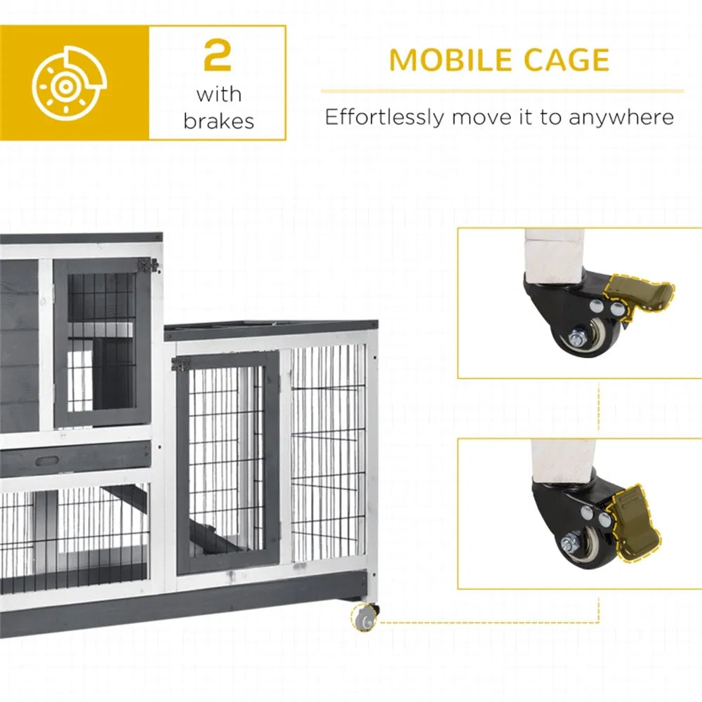 Wooden Rabbit Cage