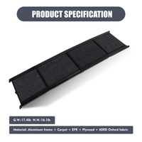 Dog Ramp For Car 65inchX17.2inch Large Folding Pet Stair Ramps For Truck, SUV, With Non-Slip Surface, Up To 250LBS, Outd