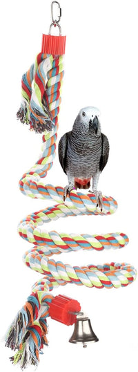 Bird Perch, Large Parrot Toys 63 Inch Climbing Rope Bungee Bird Toys - BIG FRENCHIES