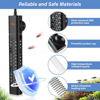 Hygger Aquarium Heater 200W/300W/500W with Smart Temperature Control