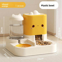 2 In 1 Automatic Pet Feeder And Water Dispenser, Large Capacity 2300ML Feeder & 1000ML Water Bowl, Gravity Refill Anti S