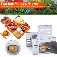 2Pcs Humane Rat Trap Catch and Release Live Mouse Cage Traps with Automatic Continuous Cycle Trapping for Chipmunk Roden