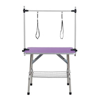 Dog Pet Grooming Table Stainless Steel Frame Rubber Pads