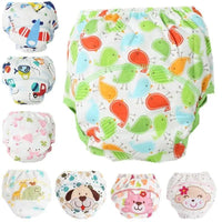1Pcs Cute Baby Diapers Reusable Nappies Cloth Diaper Washable Cotton Training Pants Panties - BIG FRENCHIES