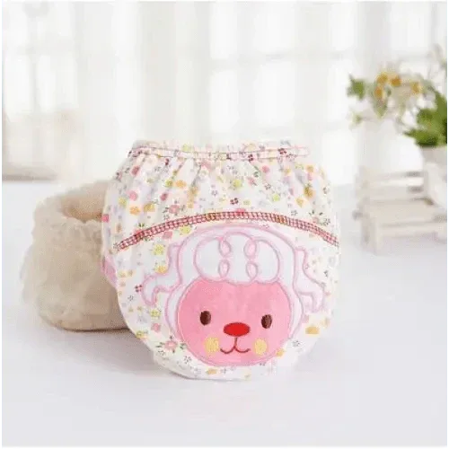1Pcs Cute Baby Diapers Reusable Nappies Cloth Diaper Washable Cotton Training Pants Panties - BIG FRENCHIES