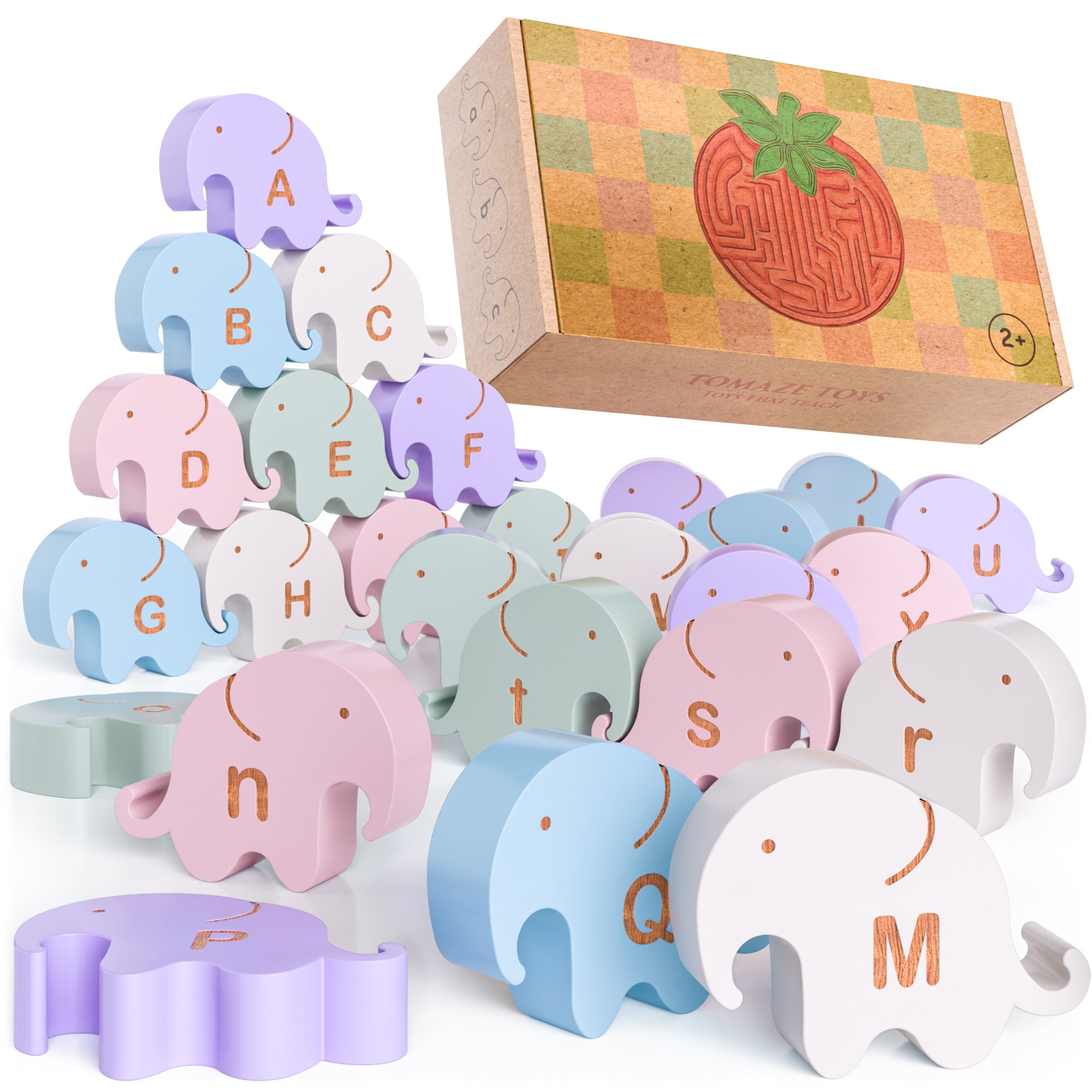 Tomaze Alphabet Elephants