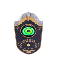 MEACAOFG Halloween Door Bell Animated Eyeball Door Bell MEACAOFG Decor Outside Scary Light Up Witch Prop for Party Hau