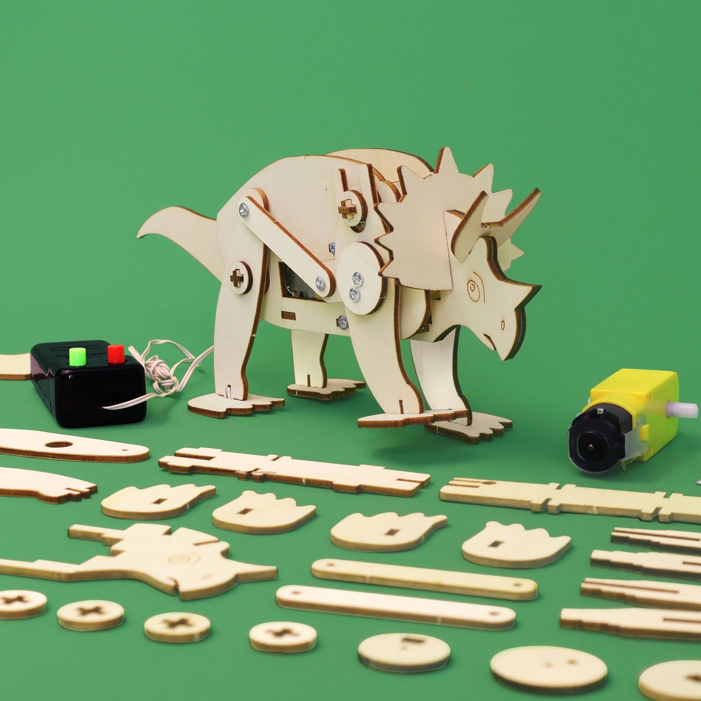 Dinosaur Robot Triceratops DIY Kit, Educational STEM Toy - BIG FRENCHIES