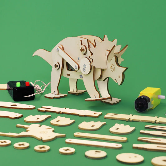 Dinosaur Robot Triceratops DIY Kit, Educational STEM Toy - BIG FRENCHIES