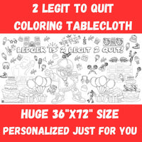 Hip Hop Party Coloring Tablecloth - BIG FRENCHIES