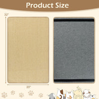 4 Pieces Cat Scratcher Mat Set 32  x 20 Inch Pads for Cats