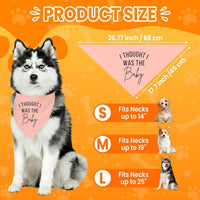 2 Pack Dog Pregnancy Announcement Bandanas Blue Pink Gender Reveal