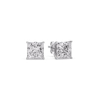 Princess-Cut Diamond Solitaire Stud Earrings (1 - 10ct | GIA & IGI Certified)