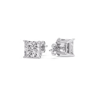 Princess-Cut Diamond Solitaire Stud Earrings (1 - 10ct | GIA & IGI Certified)