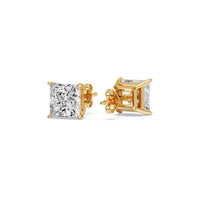 Princess-Cut Diamond Solitaire Stud Earrings (1 - 10ct | GIA & IGI Certified)