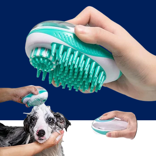 2-in-1 Pet Bath Brush – Soft Silicone Dog Cat Grooming & Massage Comb - BIG FRENCHIES