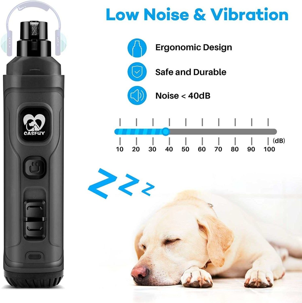 Dog nail easier with 2 LED Light - BIG FRENCHIES