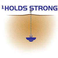 2 Pack of Dig and Hold Anchoring System for Sand and Snow - NEW PRODUCT!