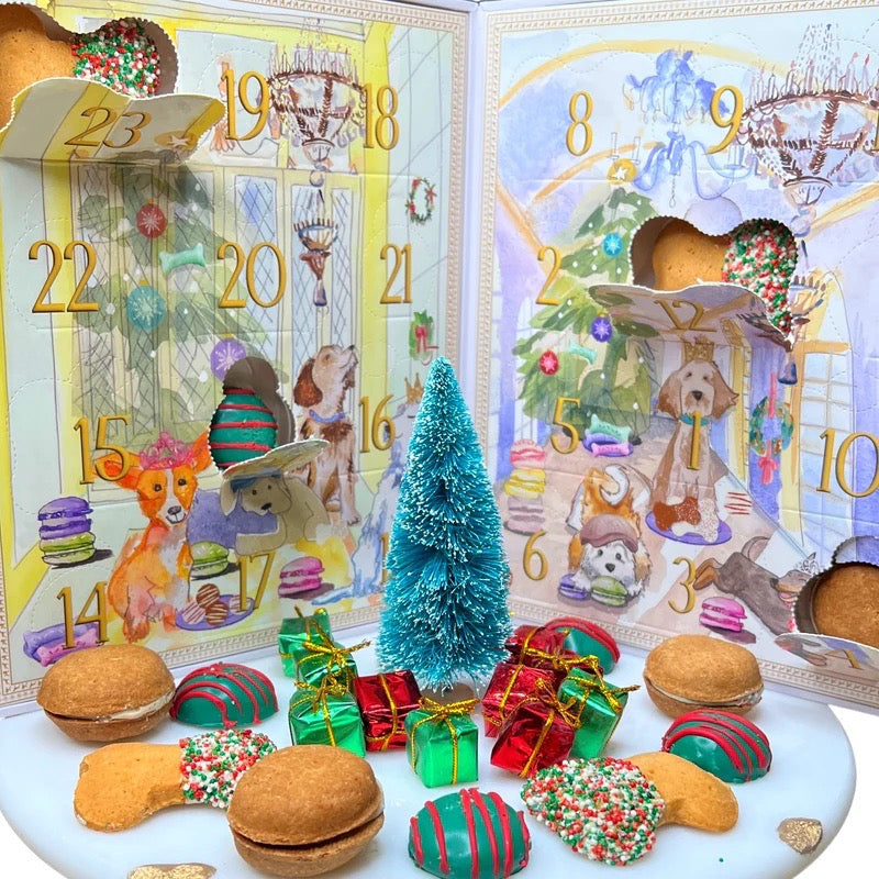 Dog Treats Advent Calendar - 24 Holiday Treats for Dogs - BIG FRENCHIES