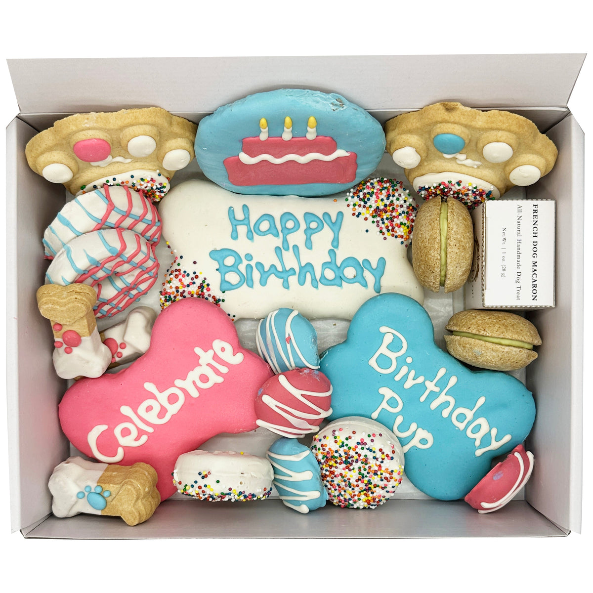 Happy Birthday Dog Treats Gift Box - BIG FRENCHIES
