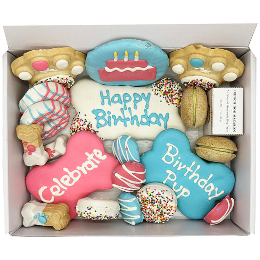 Happy Birthday Dog Treats Gift Box - BIG FRENCHIES