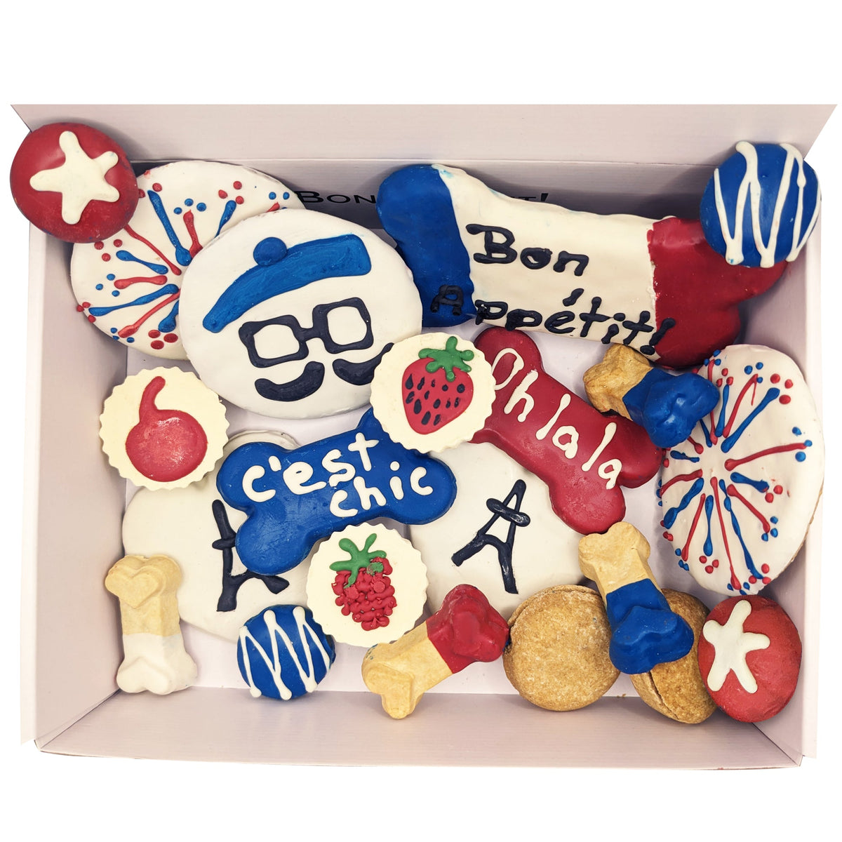 French Themed Dog Treats Gift Box - BIG FRENCHIES